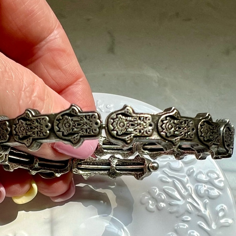 Alex and Ani Silver Hamsa Bracelet